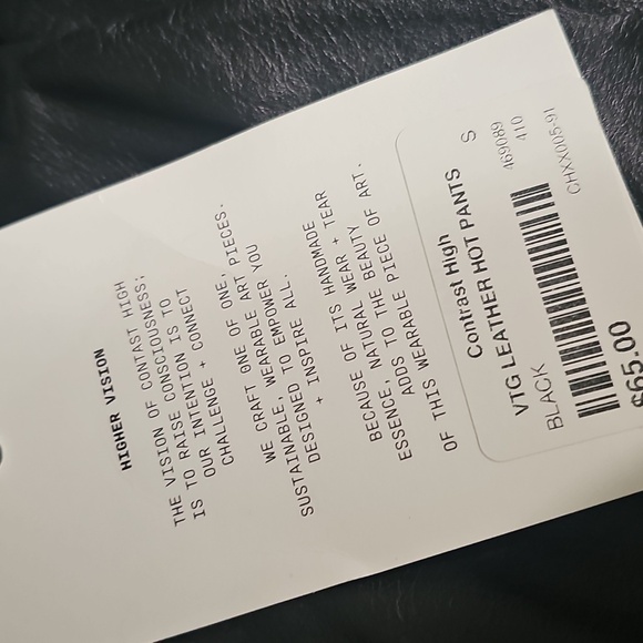 Vintage Black Leather Pants Size 6‎ NWT - Picture 5 of 6